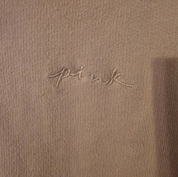 Victoria's Secret PINK Light Pink Camo Varsity Half Zip Pullover Size XS - Picture 2 of 5